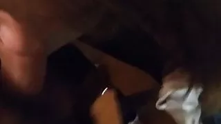 My girl swallowing my cock