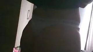 Step mom in thongs walking into step son room naked