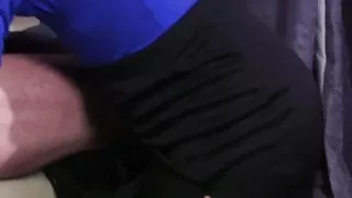 Busty clothed British dominatrices give head