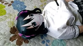 Air doll nako fuck and continuous facial cum again 2