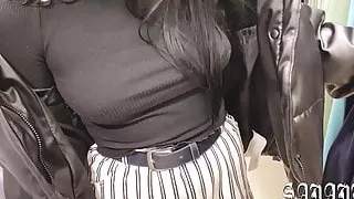 Consultant FUCKED By A Customer, Her Mouth Filled WITH CUM