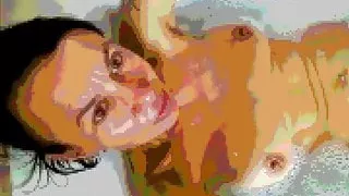 taking bath and masturbating