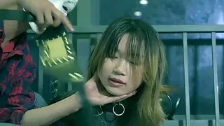 Fejira com, Girl gets leather single glove torture