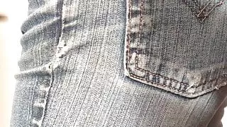 Old Levis jeans ass tease 4