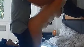 Amateur couple fucking after their morning run