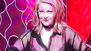 Toya Wilcox in see-through top