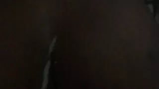 Cumming on phat black booty