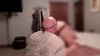 A little strapon fun with Mr Hankeys Lampwick on our Harness