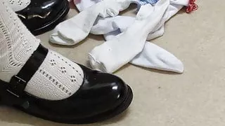 Sissy Beccy in pretty socks