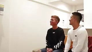 Caught by his Boyfriend Hot Twink is Seduced and Fucked