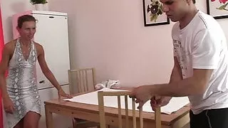 Hairy old pussy mature masseuse pleases client