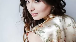 Georgeous Brunette Removes Her Tight Dress To Spread PART 1