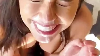 Sucking coworker's cock