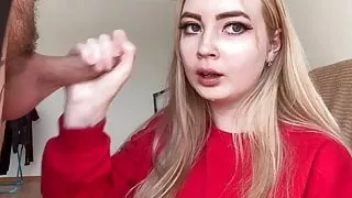 Russian girl lost desire and now sucks dick