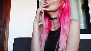 Mistress Robin Smoking - Human Ashtray POV in Mexico