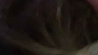 Sucking my cock on her knees