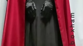 masturbation with sailor suit and red satin cloak