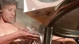 Milf enjoys breast pumping masturbation