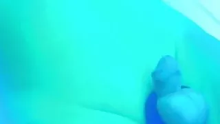 Slutty Sissy tanning bed small penis play dildo ass fuck