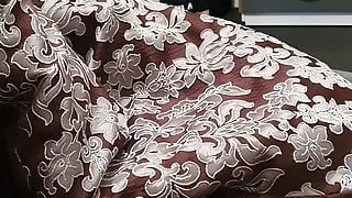 Stepmom in leggings caught stepson naked in her room