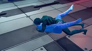 green planet alian fuck blue sumo ore