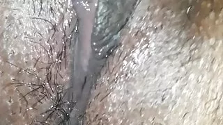 Hard moaning close up creampie