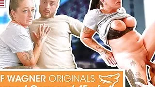 MILF Adrienne Kiss gets fucked on the table! WolfWagner.com