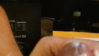 Wichsen mit meinem Sperma plus finaler Cumshot