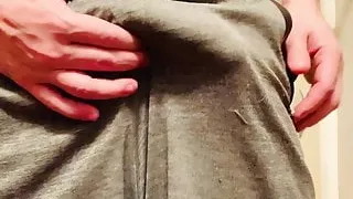 Cock reveal with a lot of cum