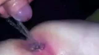 Homemade Pissing In Asshole