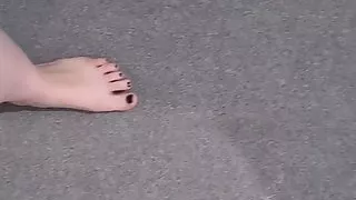 Barefoot walk