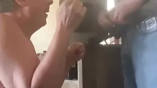 what a way to answer the door