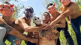 Analsex, Bar, Blowjob, Maske, Sexparty