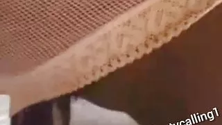 I love to play with her white panties