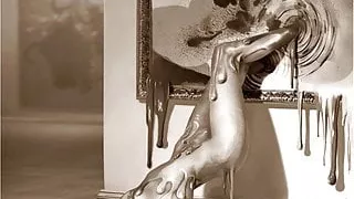 Secretly Aroused in Retro Monochrome 3183