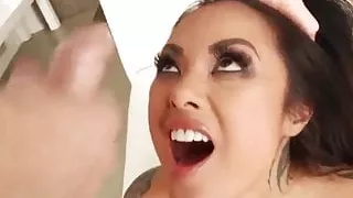 Stiff cock surprises a blindfolded girl