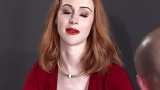 Hot Redhead Gets The Threesome Of Her Life With Cumshot