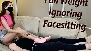 Fullweight Ignoring Facesitting In Jeans Shorts Jeanssitting