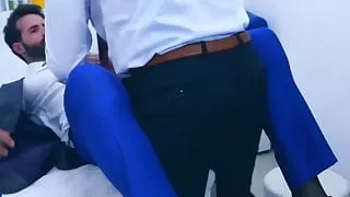 Bearded businessman Dani Robles fucked raw by kinky doctor