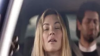 Beauty Blonde In Car
