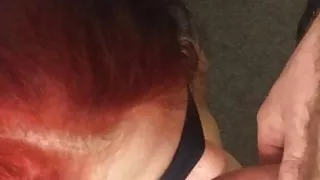 Submissive Slut is training to blow properly