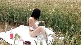 photo session in the field