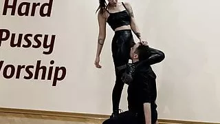 Rough Pussy Worship, Hard Slapping and Spitting Humiliation