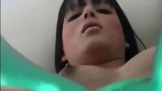 My shiny red PVC panties are so tight