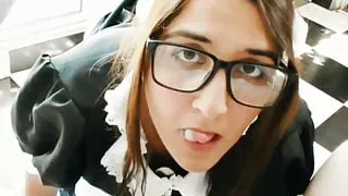 Maid Gives Blowjob