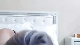 Horny Blonde Wildly Penetrates Her Pussy with Dildo