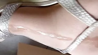 Sperme Jam - shooting out on nylon heels