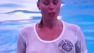 See through tits on movie(police academy 4)