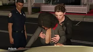 Project Hot Wife - Flashing dicks at the police station (34)