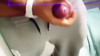 Wanking in my friend  toilet